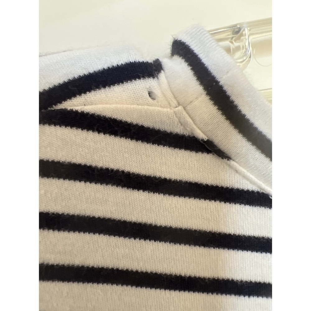Theory Caneil Classic Pima Cotton Striped Dress - M - Picture 6 of 6